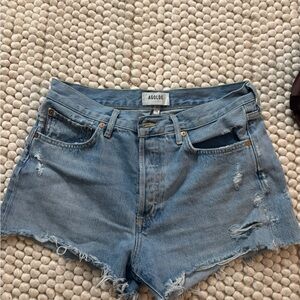 AGOLDE Women's Blue Denim Shorts